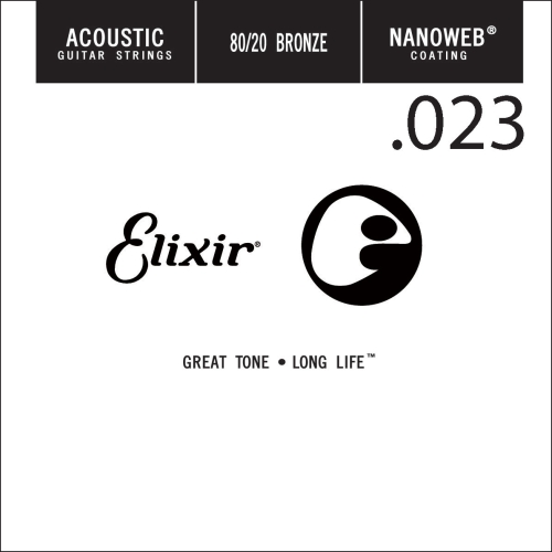 Elixir 15123 Nanoweb Bronze Acoustic .023 Losse Snaar