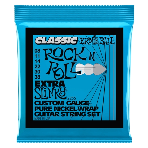 Ernie Ball 2255 Classic Pure Nickel Extra Slinky Snaren (8-38)