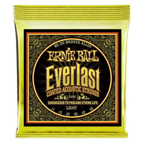 Ernie Ball 2558 Everlast Coated Akoestische/Western Snaren (11-52)