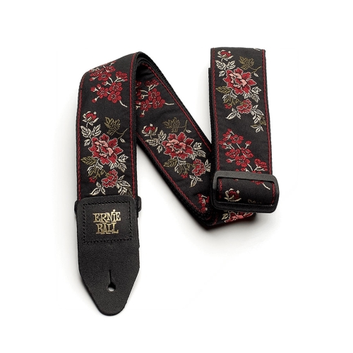 Ernie Ball 4142 Jacquard Gitaarband - Red Rose