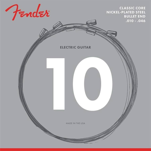 Fender 3255R Nickel Plated Steel Classic Core Elektrische Gitaarsnaren met Bullet-End (10-46)
