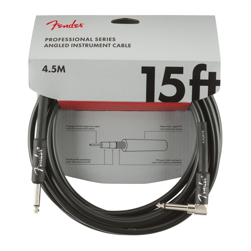 Fender Gitaarkabel Professional Series 4.5 Meter - Recht/Haakse Plug