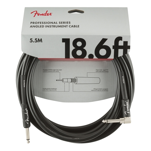 Fender Gitaarkabel Professional Series 5.5 Meter - Recht/Haakse Plug 0990820019