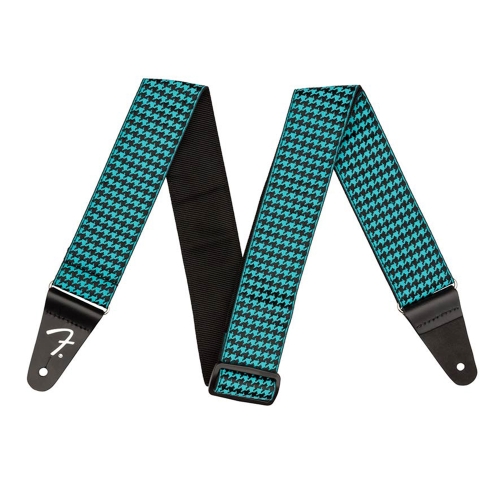 Fender Houndstooth Jacquard Gitaarband Checkerboard Groen/Blauw 0990709057