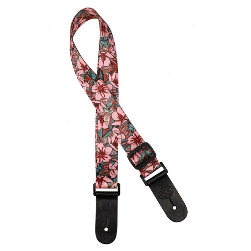 Gaucho GSTU80PK Ukulele Draagriem Roze Bloemen