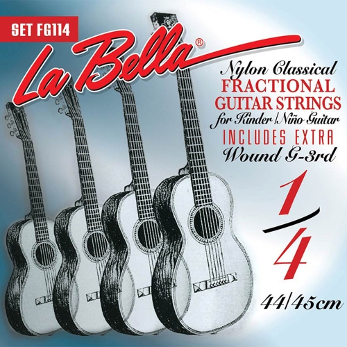 La Bella FG114 1/4 Mensuurlengte Klassieke Gitaarsnaren - Normale Spanning