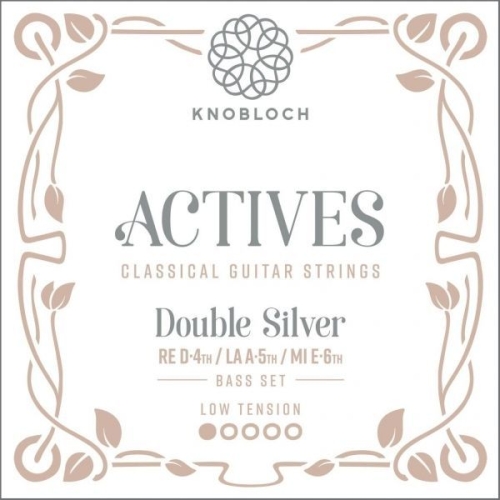 Knobloch 200ADS Double Silver Bass Set - Lage Spanning (3 Snaren)