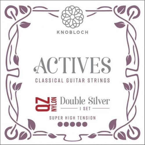 Knobloch 600ADQ Actives Double Silver QZ Nylon Gitaarsnaren - Extra Hoge Spanning