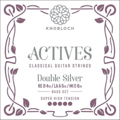 Knobloch 600ADS Double Silver Bass Set - Extra Hoge Spanning (3 Snaren)