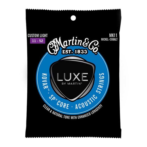Martin MK11 Luxe Kovar Nickel Cobalt Akoestische Gitaarsnaren (11-52) Custom Light