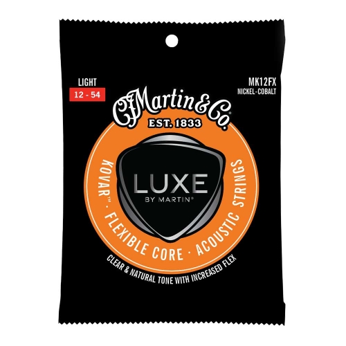 Martin MK12FX Luxe Kovar Flexible Core Nickel Cobalt Akoestische Gitaarsnaren (12-54) Light