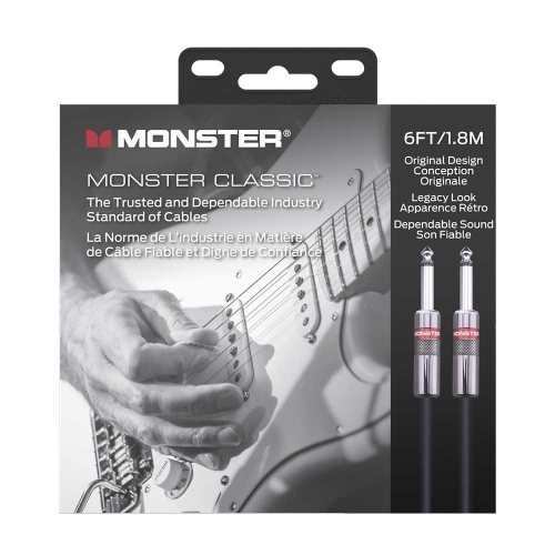 Monster Cable Classic Gitaarkabel 1.8 Meter Recht/Rechte Pluggen 600645