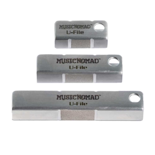 MusicNomad MN813 Diamond Coated U-File, Enkele Fret Gelijkmaken (Set van 3)