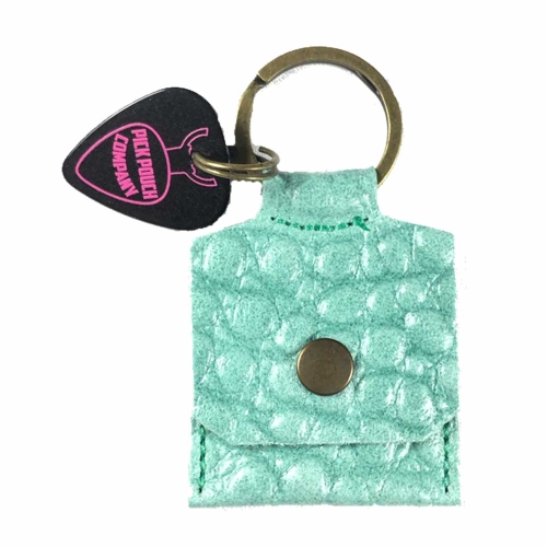 PickPouch Lederen Plectrumhoesje New York Croco Mint Groen - Aanbieding