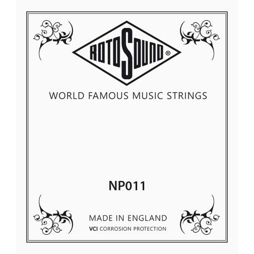 Rotosound NP011 Losse Plain Steel .011 Elektrische/Akoestische Snaar