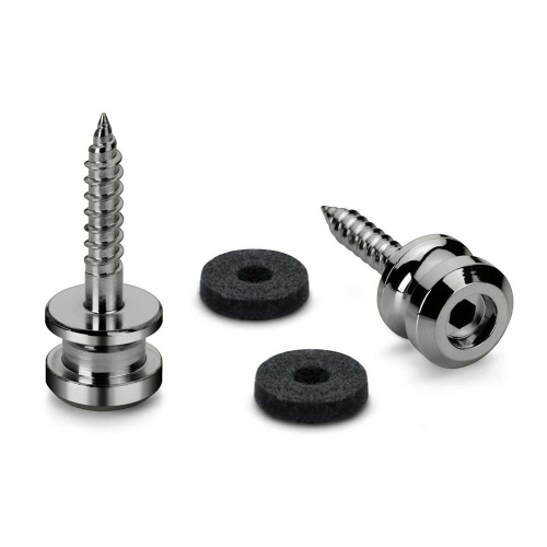 Schaller S-Locks Strap Button Set Ruthenium 22mm 24030600