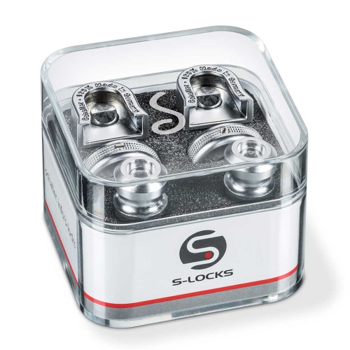 Schaller S-Locks Straplocks Satin Chrome 14010301