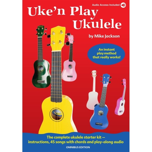 Uke 'n Play Ukulele Play-Along Lesboek met 45 Liedjes