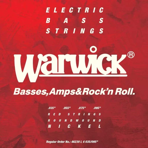 Warwick 46230L Bassnaren Red Label Nickel-Plated Steel (35-95) Light