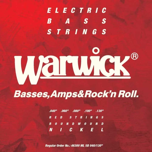 Warwick 46300L Red Label Bassnaren 5-Snarig Low B NPS (40-130)