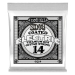 Ernie Ball 0214 Reinforced Plain Titanium .014 Gecoate Losse Snaar 6-Pack