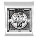 Ernie Ball 0216 Reinforced Plain Titanium .016 Gecoate Losse Snaar 6-Pack