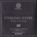 Knobloch 600SQZ Sterling Silver QZ Nylon Treble Set - Extra Hoge Spanning (3 Snaren)