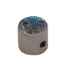 Boston KBN-237 Dome Knop met Abalone Inlay Black Nickel