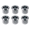 Boston TB-10-C String Ferrule / Snaarbus Telecaster 8.3mm x 9mm Chrome 6-Pack