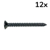Boston TS-04-B Gitaarhals Montage Schroeven 4.5x45mm Zwart (12 Stuks)