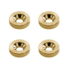 Boston W-710-G Halsrevetten 15mm Goud (Set van 4)