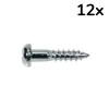 Boston WS-02-C Houtschroeven Dome Head 2.2x10mm Chroom (12 Stuks)