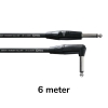 Cordial CII6PR Essentials REAN Silver Instrumentkabel Recht/Haakse Pluggen 6 Meter