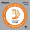 D'Addario BW021 Bronze Wound .021 Losse Snaar