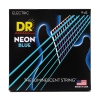 DR Strings NBE-9 Neon Blue Elektrische Snaren (9-42), K3 Coating