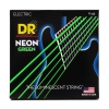 DR Strings NGE-9/46 Neon Green Elektrische Snaren (9-46), K3 Coating