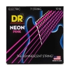 DR Strings NPE7-10 Neon Pink Elektrische Snaren 7-Snarig (10-56), K3 Coating