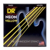 DR Strings NYB-45 Neon Yellow Bassnaren Coated (45-105) Medium