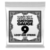 Ernie Ball 1309 Loop End Plain Steel .009 Losse Snaar 6-Pack