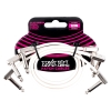 Ernie Ball 6386 Flat Ribbon Patchkabel Wit 30cm 3-Pack