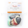 Fender Dura-Tone Mixed Pickpack Plectrums 24-Pack 1987351049