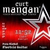 Curt Mangan 15511 Pure Nickel Elektrische Gitaarsnaren (Omwonden G-Snaar) (11-52) 