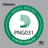 D'Addario PNG031 Pure Nickel .031 Losse Snaa