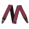 Fender Houndstooth Jacquard Gitaarband Checkerboard Roze / Zwart 0990709056