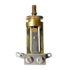 Switchcraft SW-250-G 3-Standen Schakelaar Extra Lang Goud 