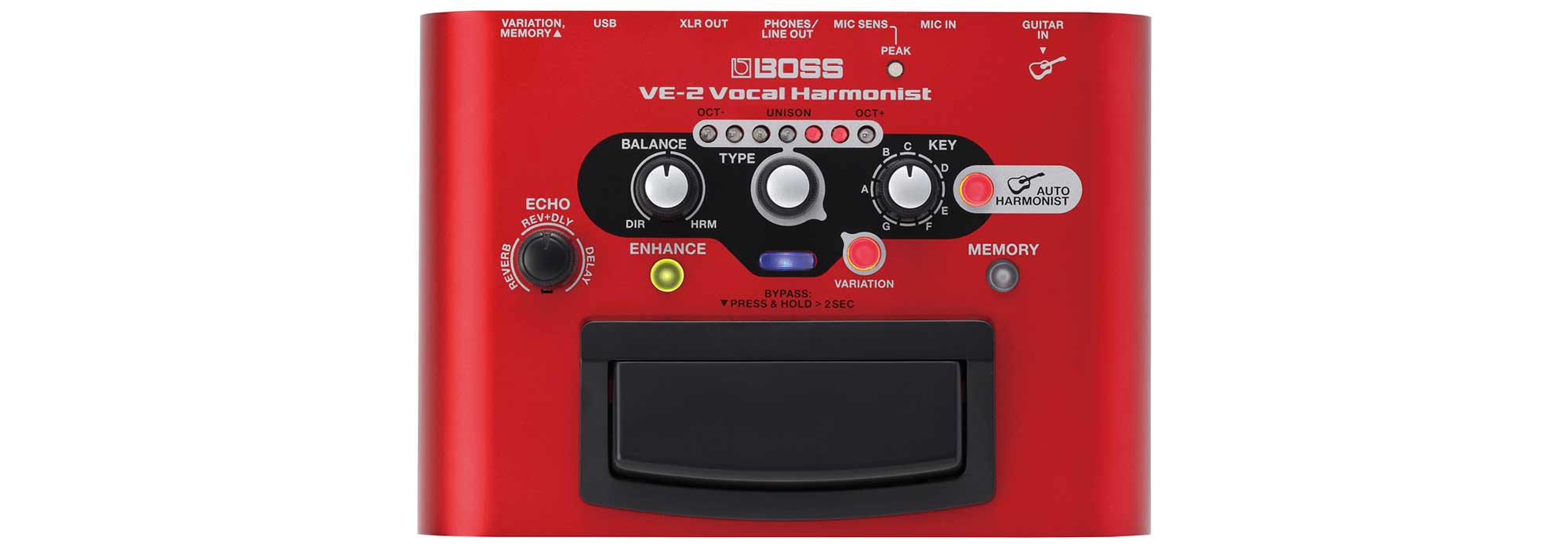 Boss VE-2 Vocal Harmonist - Studiokwaliteit vocalen uit een pedaal